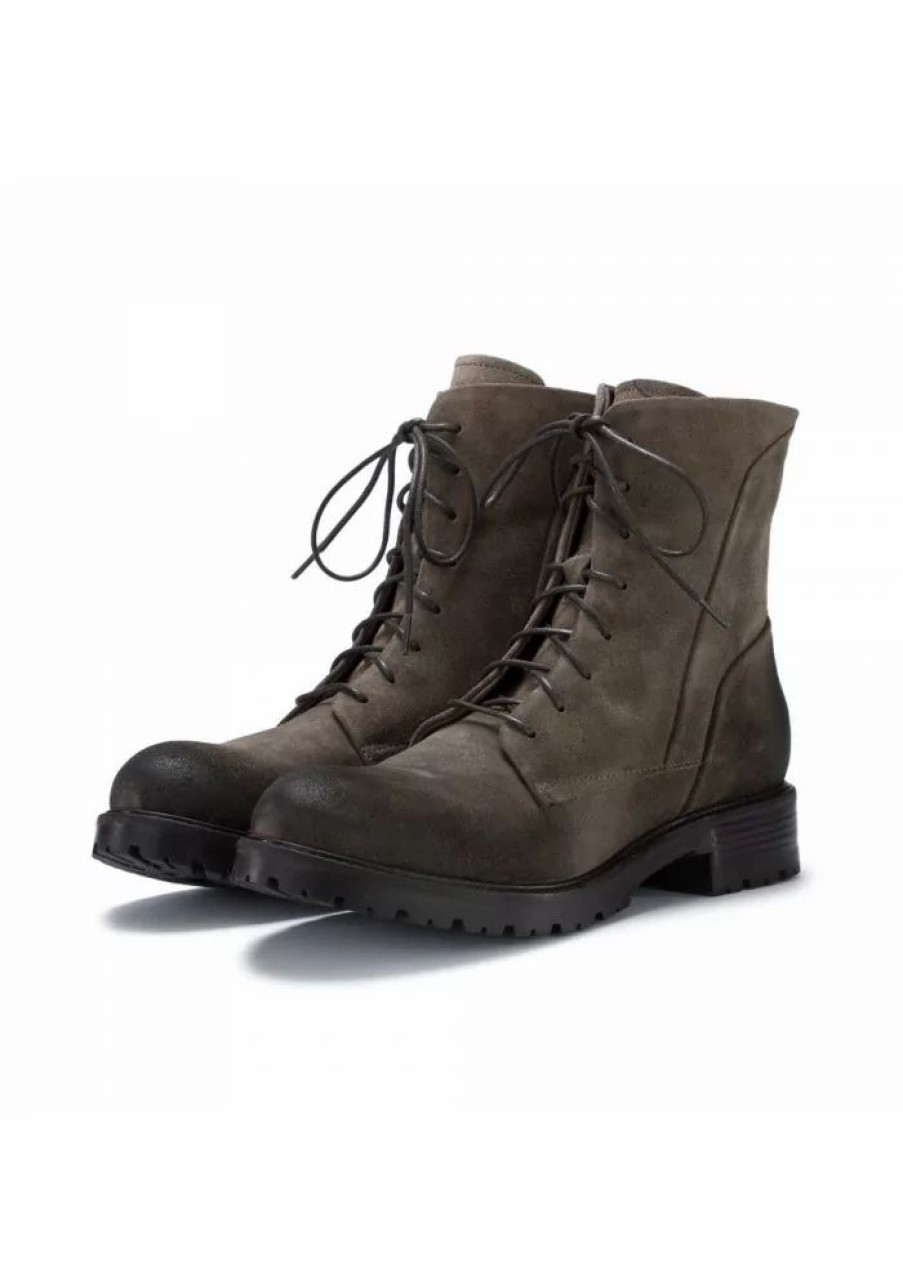 Women MANOVIA 52 Boots | Women'S Lace-Up Boots Manovia 52 | Vivel Caribu Grey Grigio